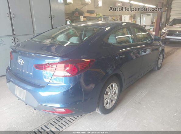 5NPD74LF7KH497607 2019 HYUNDAI ELANTRA Blue Задня права чверть