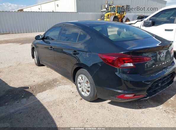 5NPD74LF7KH497896 2019 HYUNDAI ELANTRA Черный Задняя левая четверть