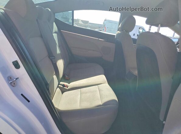 5NPD74LF7LH515671 2020 HYUNDAI ELANTRA White უკანა სავარძლების ხედი