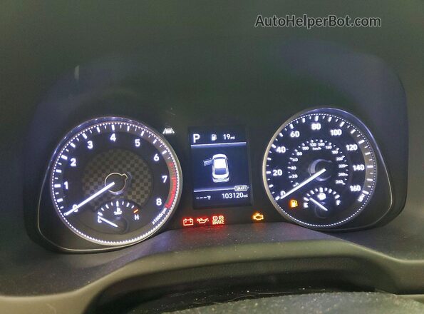 5NPD74LF7LH521616 2020 HYUNDAI ELANTRA White Vista del cuadro de instrumentos