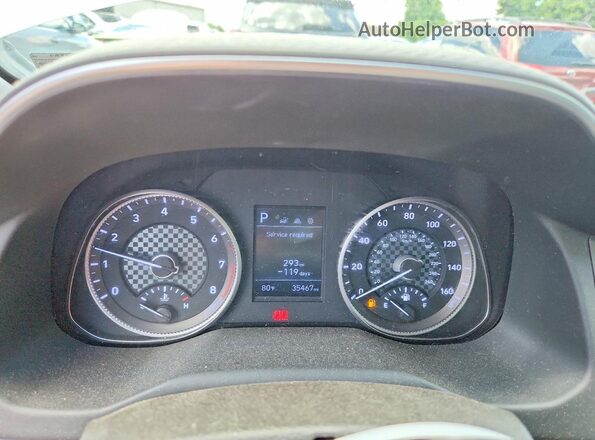 5NPD74LF7LH529764 2020 HYUNDAI ELANTRA White Вид щитка приладів