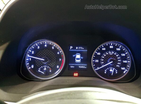 5NPD74LF7LH558455 2020 HYUNDAI ELANTRA Серый Вид щитка приборов