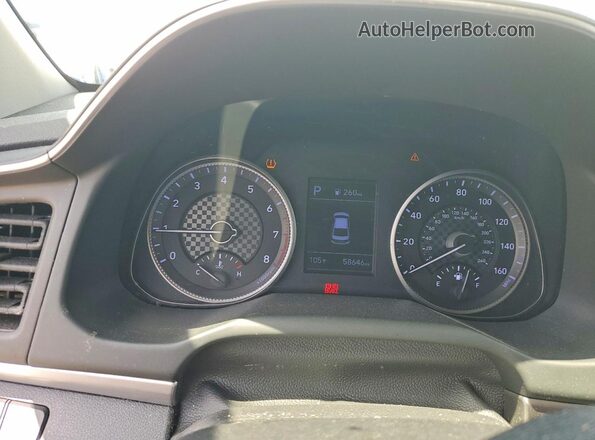 5NPD74LF7LH590029 2020 HYUNDAI ELANTRA White Вид щитка приладів