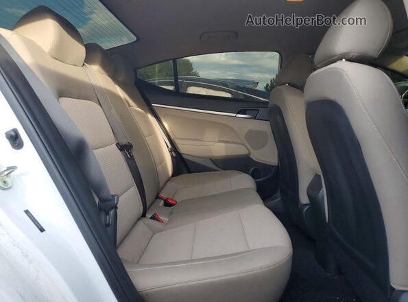 5NPD74LF7LH592590 2020 HYUNDAI ELANTRA White Vista de los asientos traseros