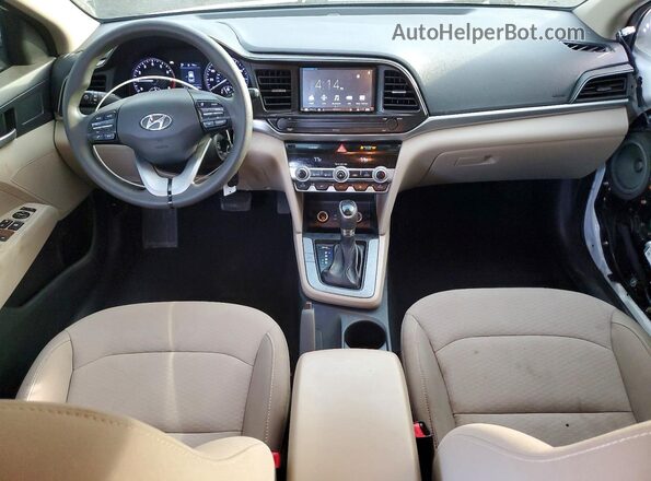 5NPD74LF7LH592590 2020 HYUNDAI ELANTRA White Vista del salpicadero