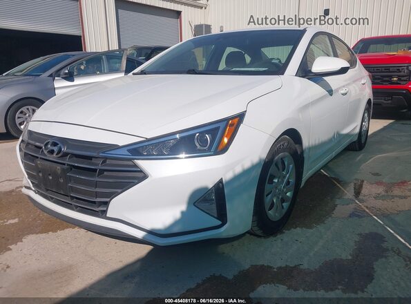 5NPD74LF7LH602177 2020 HYUNDAI ELANTRA White წინა მარცხენა ხედი სამი მეოთხედიდან