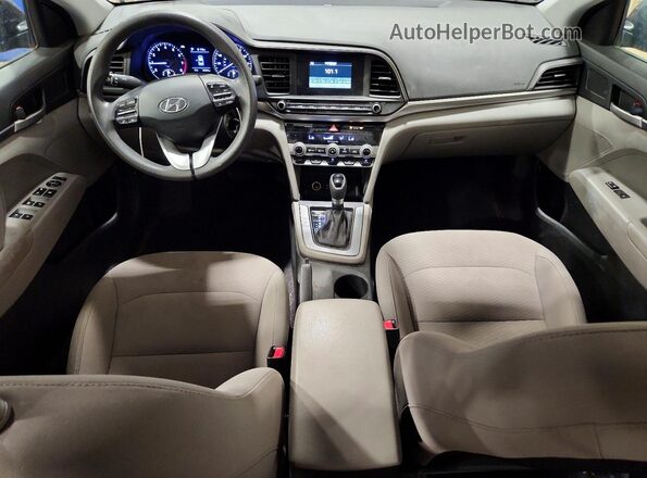 5NPD74LF7LH603393 2020 HYUNDAI ELANTRA Серый Вид панели приборов