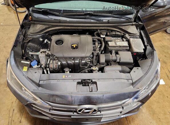 5NPD74LF7LH603393 2020 HYUNDAI ELANTRA Серый Вид задней части салона