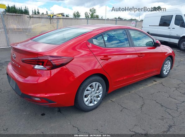 5NPD74LF7LH606441 2020 HYUNDAI ELANTRA Red Trasero derecho