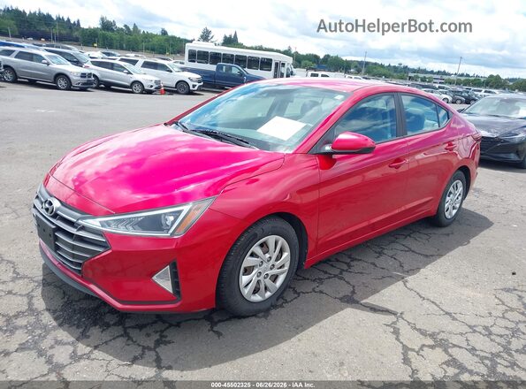 5NPD74LF7LH606441 2020 HYUNDAI ELANTRA Red Vista tres cuartos delantera izquierda