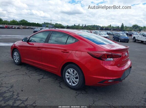 5NPD74LF7LH606441 2020 HYUNDAI ELANTRA Red Trasero izquierdo