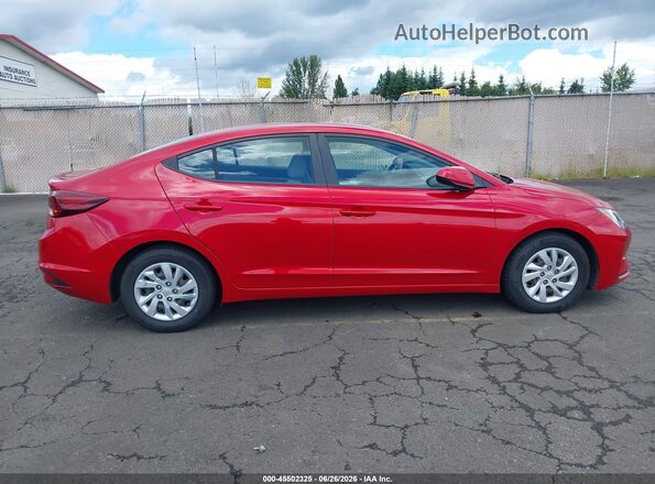 5NPD74LF7LH606441 2020 HYUNDAI ELANTRA Red Vista interior trasera