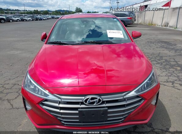 5NPD74LF7LH606441 2020 HYUNDAI ELANTRA Red Vista del cuadro de instrumentos