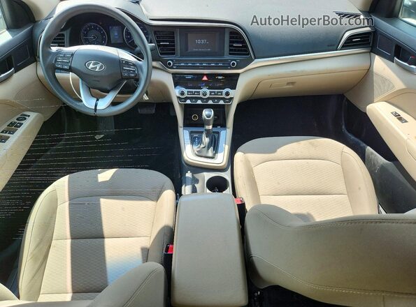 5NPD74LF7LH606777 2020 HYUNDAI ELANTRA White უკანა სავარძლების ხედი