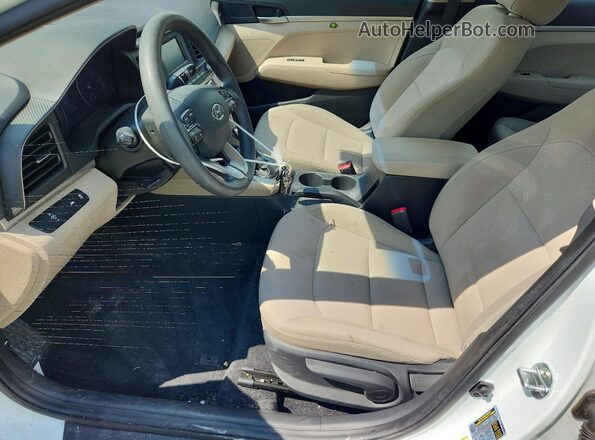 5NPD74LF7LH606777 2020 HYUNDAI ELANTRA White ხელსაწყოთა პანელის ხედი