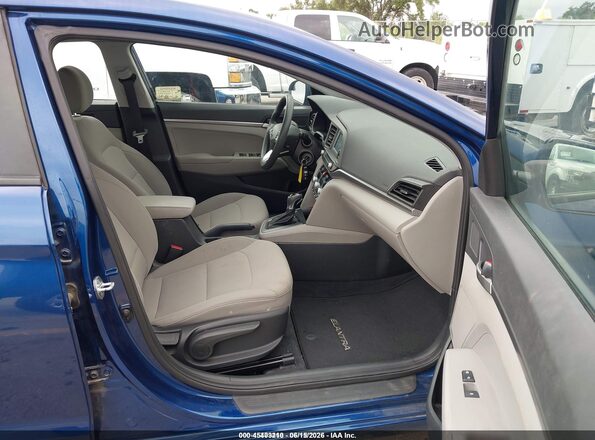 5NPD74LF7LH610909 2020 HYUNDAI ELANTRA Blue Вид салону спереду