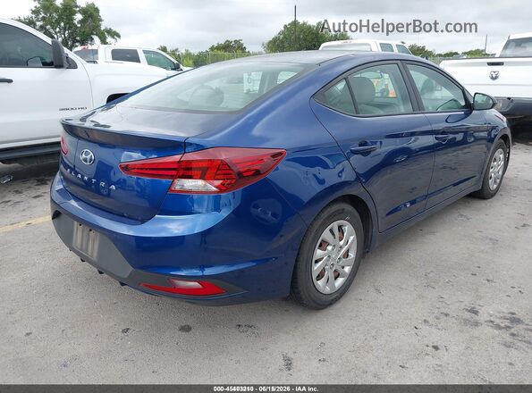 5NPD74LF7LH610909 2020 HYUNDAI ELANTRA Blue Задня права чверть