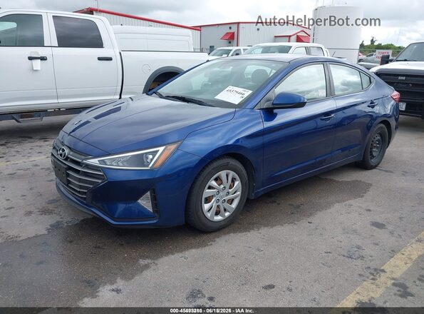 5NPD74LF7LH610909 2020 HYUNDAI ELANTRA Blue Передня ліва чверть