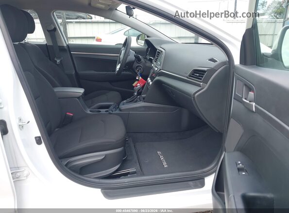 5NPD74LF7LH611252 2020 HYUNDAI ELANTRA White Widok wnętrza z przodu