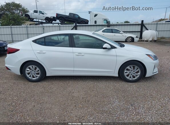 5NPD74LF7LH611252 2020 HYUNDAI ELANTRA White Widok wnętrza z tyłu