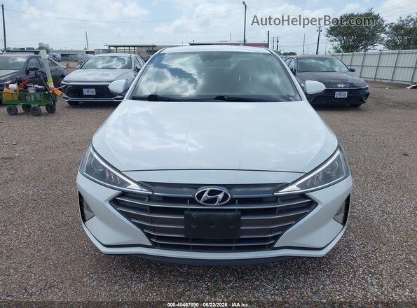 5NPD74LF7LH611252 2020 HYUNDAI ELANTRA White Widok zestawu wskaźników