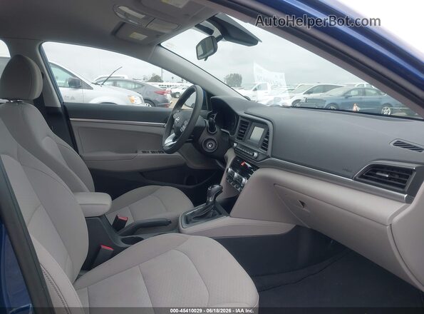 5NPD74LF7LH612675 2020 HYUNDAI ELANTRA Blue Вид салону спереду