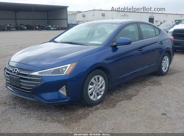 5NPD74LF7LH612675 2020 HYUNDAI ELANTRA Blue Передня ліва чверть