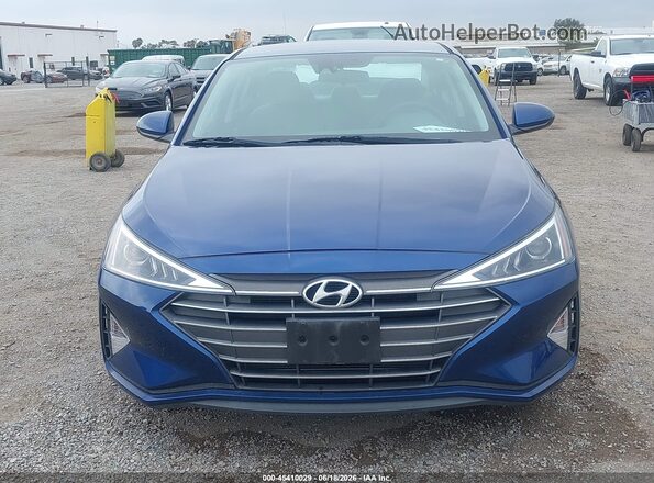 5NPD74LF7LH612675 2020 HYUNDAI ELANTRA Blue Вид щитка приладів