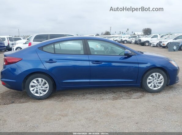 5NPD74LF7LH612675 2020 HYUNDAI ELANTRA Blue Вид задньої частини салону