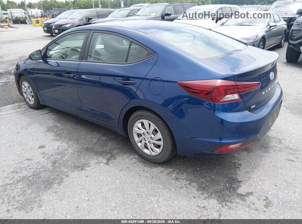 5NPD74LF7LH613647 2020 HYUNDAI ELANTRA Blue Rear left