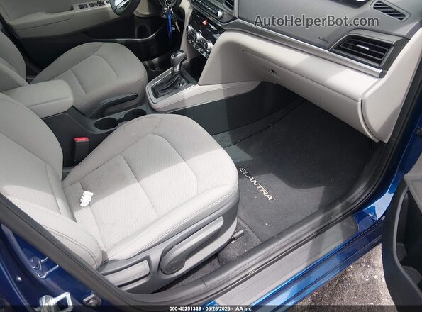5NPD74LF7LH613647 2020 HYUNDAI ELANTRA Blue Front interior view