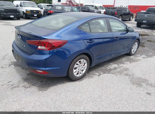 5NPD74LF7LH613647 2020 HYUNDAI ELANTRA Blue Rear right