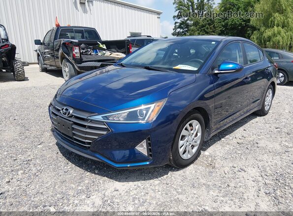 5NPD74LF7LH615866 2020 HYUNDAI ELANTRA Синий Передняя левая четверть