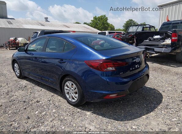 5NPD74LF7LH615866 2020 HYUNDAI ELANTRA Синий Задняя левая четверть