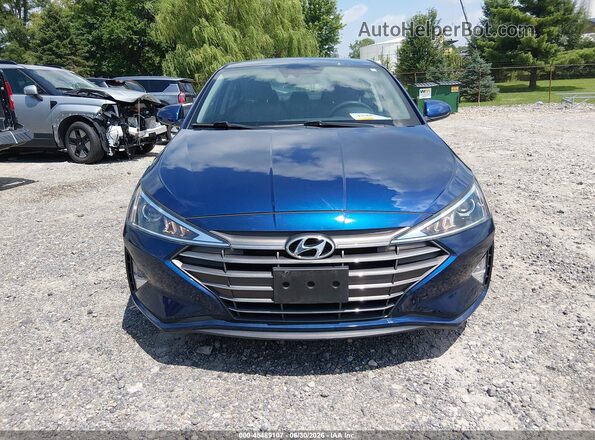 5NPD74LF7LH615866 2020 HYUNDAI ELANTRA Синий Вид задней части салона