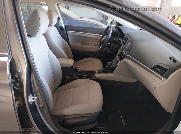 5NPD74LF7LH615950 2020 HYUNDAI ELANTRA Gray Front interior view