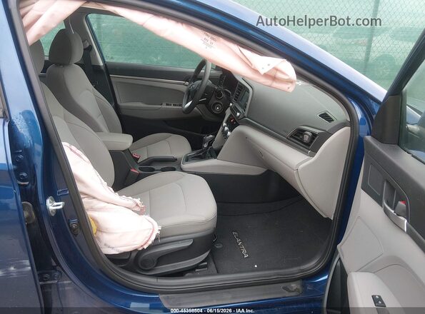 5NPD74LF7LH616287 2020 HYUNDAI ELANTRA Blue წინა სალონის ხედი