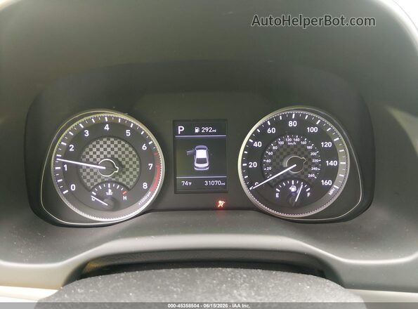 5NPD74LF7LH616287 2020 HYUNDAI ELANTRA Blue უკანა სავარძლების ხედი