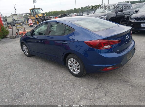 5NPD74LF7LH616354 2020 HYUNDAI ELANTRA Blue Trasero izquierdo
