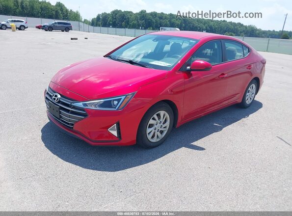 5NPD74LF7LH617987 2020 HYUNDAI ELANTRA Красный Передняя левая четверть