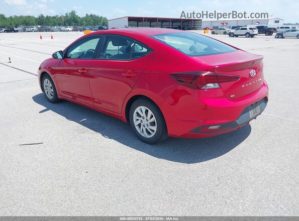5NPD74LF7LH617987 2020 HYUNDAI ELANTRA Красный Задняя левая четверть