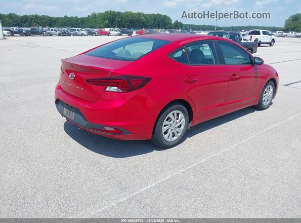 5NPD74LF7LH617987 2020 HYUNDAI ELANTRA Красный Задняя правая четверть