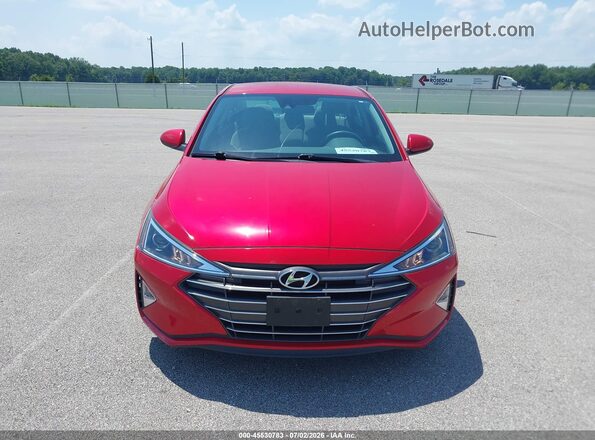 5NPD74LF7LH617987 2020 HYUNDAI ELANTRA Красный Вид щитка приборов