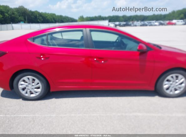 5NPD74LF7LH617987 2020 HYUNDAI ELANTRA Красный Вид задней части салона