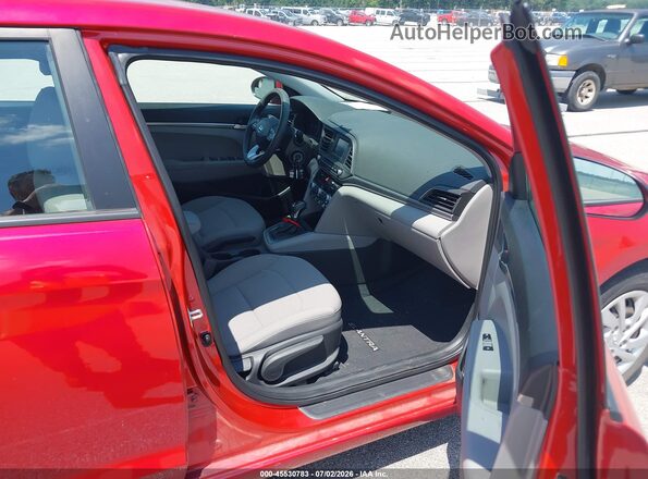 5NPD74LF7LH617987 2020 HYUNDAI ELANTRA Красный Вид салона спереди