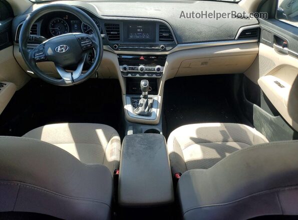 5NPD74LF7LH620047 2020 HYUNDAI ELANTRA Черный Вид панели приборов