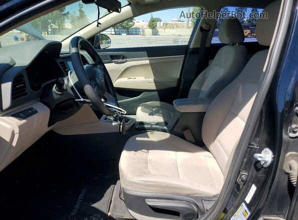 5NPD74LF7LH620047 2020 HYUNDAI ELANTRA Черный Вид салона спереди