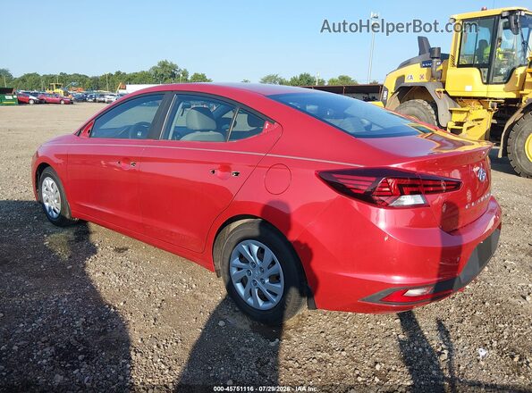 5NPD74LF7LH622526 2020 HYUNDAI ELANTRA Red Հետևի ձախ