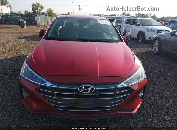 5NPD74LF7LH622526 2020 HYUNDAI ELANTRA Red Սալոնի հետևի տեսք