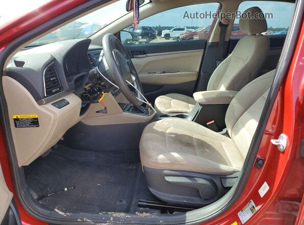 5NPD74LF8HH037333 2017 HYUNDAI ELANTRA Red წინა სალონის ხედი